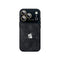 iPhone Crater Crystal Lens Leather Case